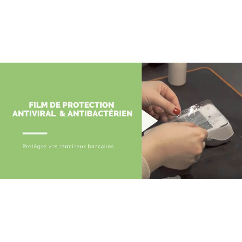 film antibacterien et antiviral pour tpe et caisse